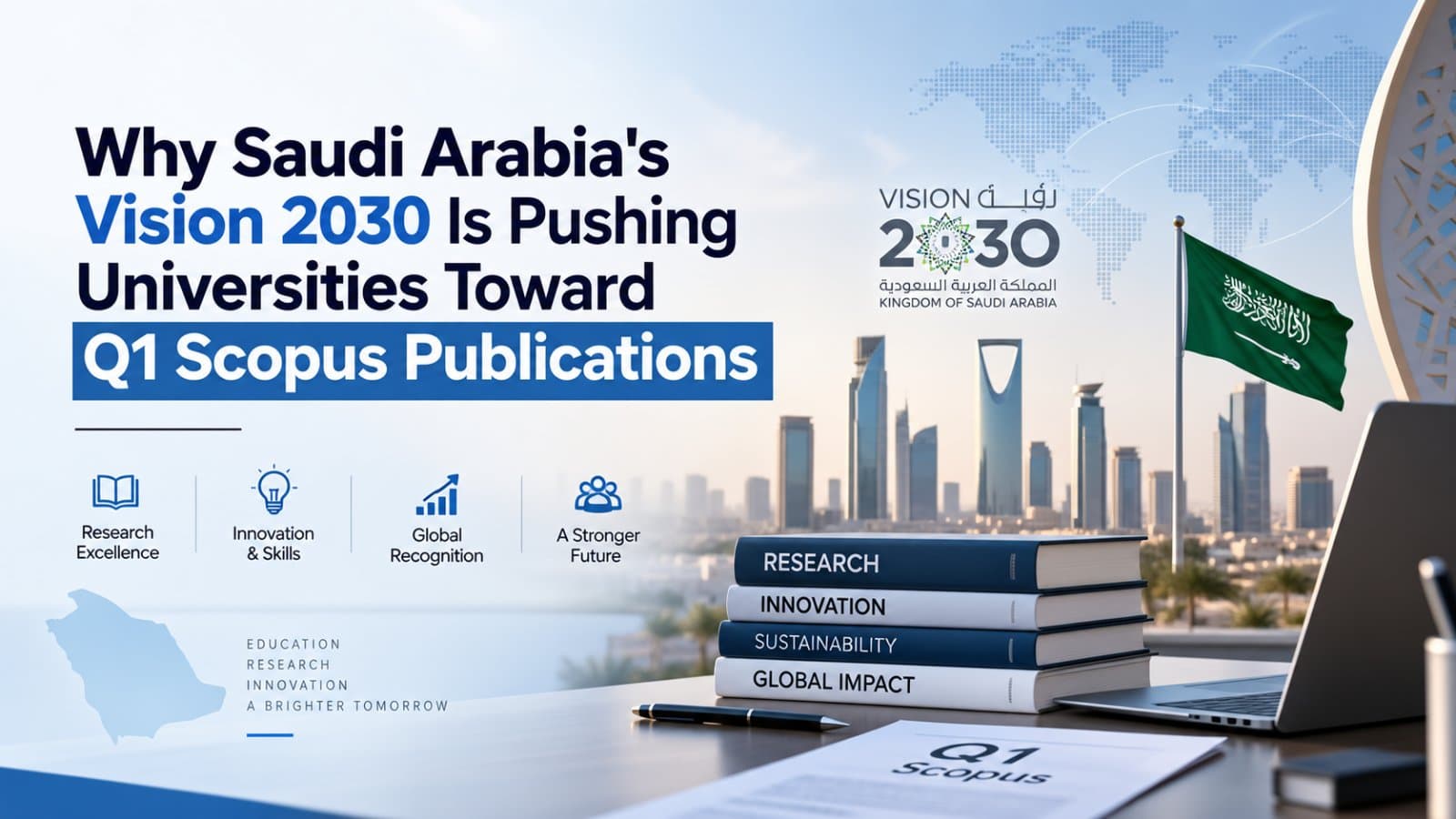 Saudi Vision 2030 driving universities toward Q1 Scopus journals